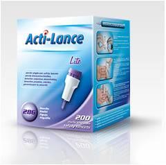 Ланцет (скарификатор)   Acti-lance Lite 1,  5 мм (Игла 28 G,   низкий)   фиолетовый — фото 2